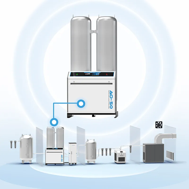 АО-50 [50 м³ч] Крупногабаритный медицинский кислородный генератор с молекулярным ситом (2)